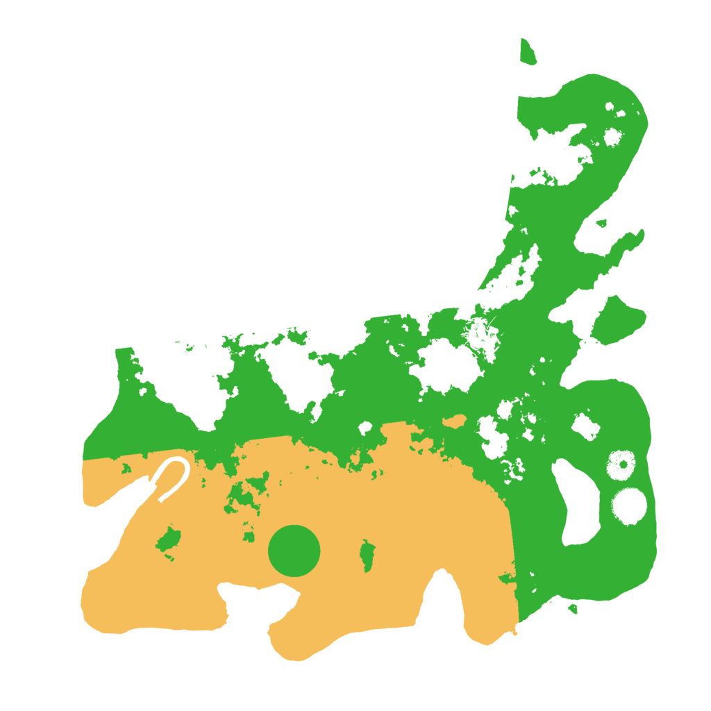 Biome Rust Map: Procedural Map, Size: 3600, Seed: 63129384