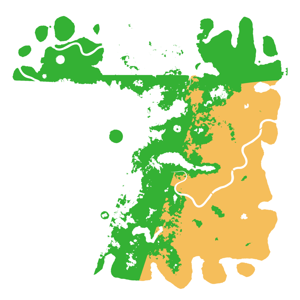 Biome Rust Map: Procedural Map, Size: 6000, Seed: 1199189680