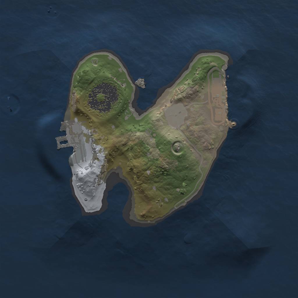 Rust Map: Procedural Map, Size: 1500, Seed: 801718295, 5 Monuments