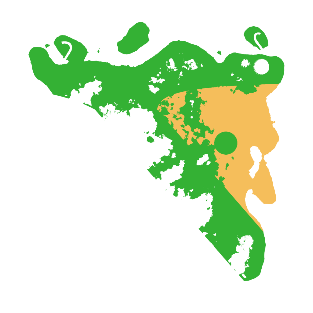 Biome Rust Map: Procedural Map, Size: 3600, Seed: 20106