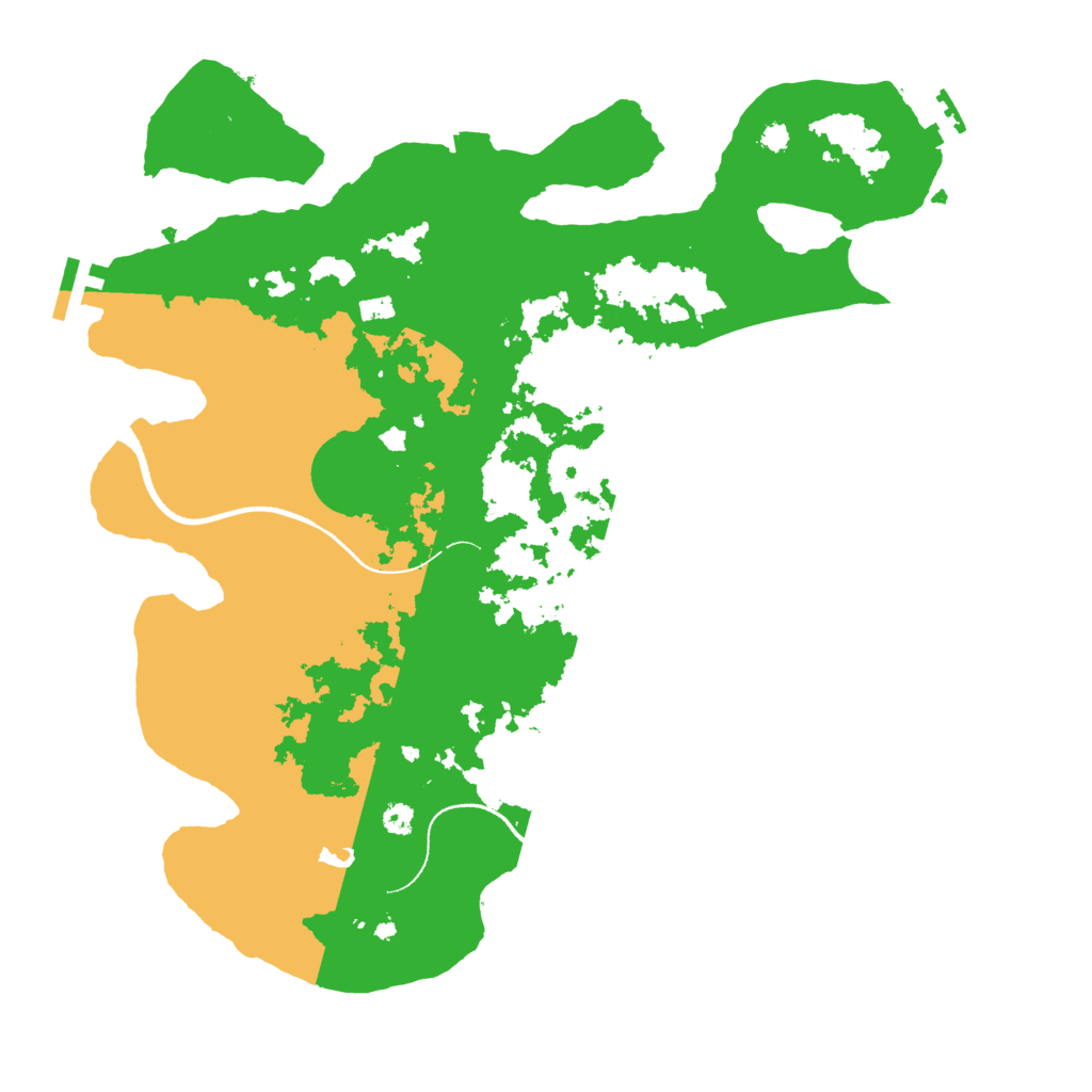 Biome Rust Map: Procedural Map, Size: 3500, Seed: 928866393