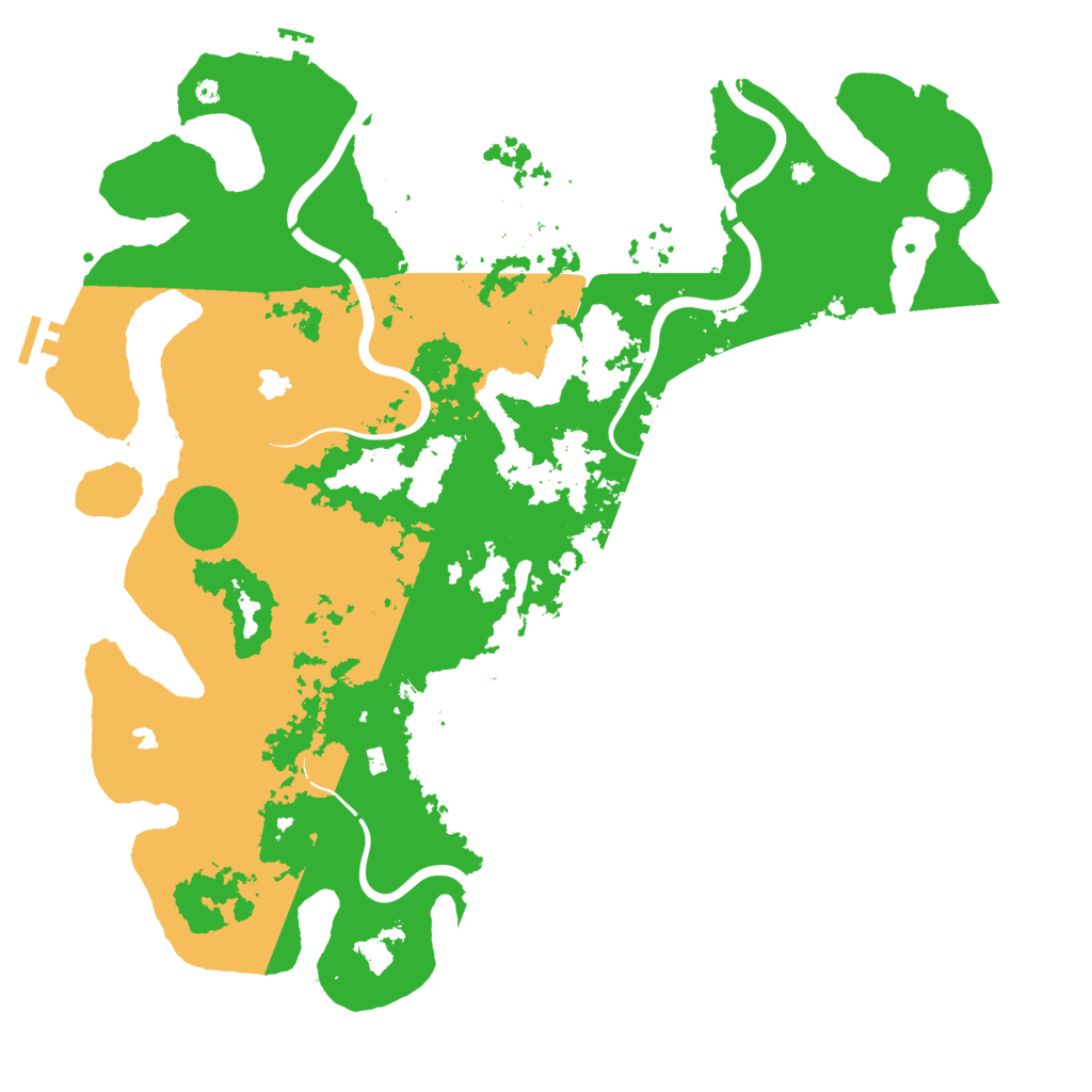 Biome Rust Map: Procedural Map, Size: 4500, Seed: 55450881