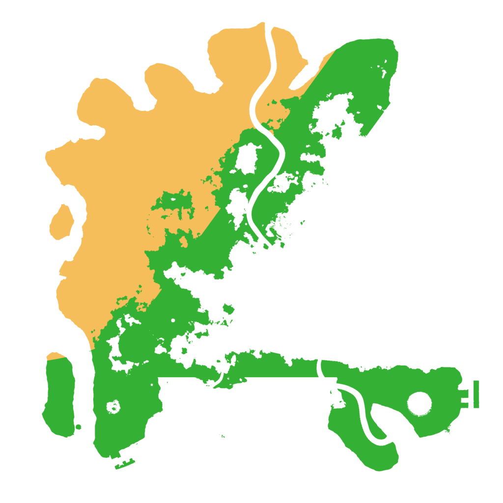 Biome Rust Map: Procedural Map, Size: 3700, Seed: 627926794