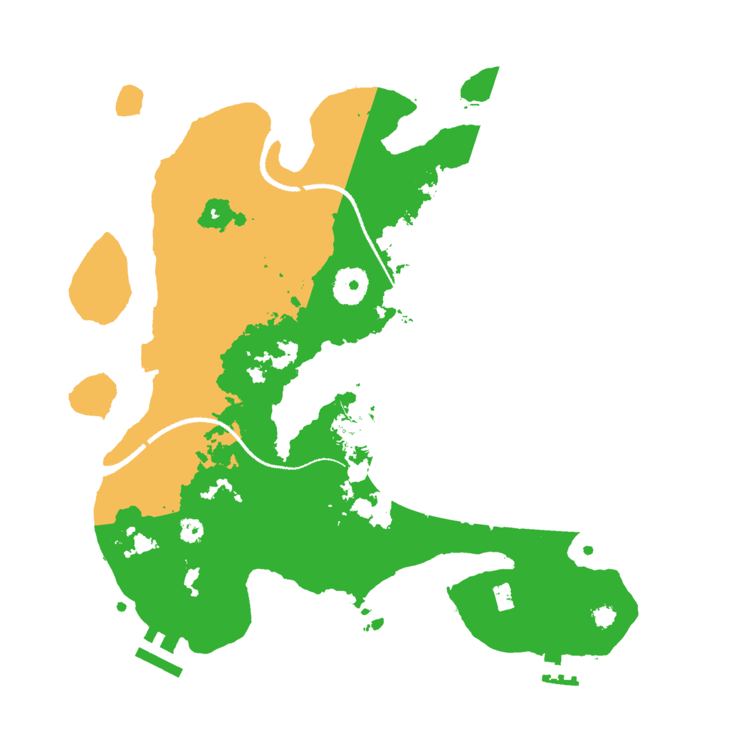 Biome Rust Map: Procedural Map, Size: 3000, Seed: 58628