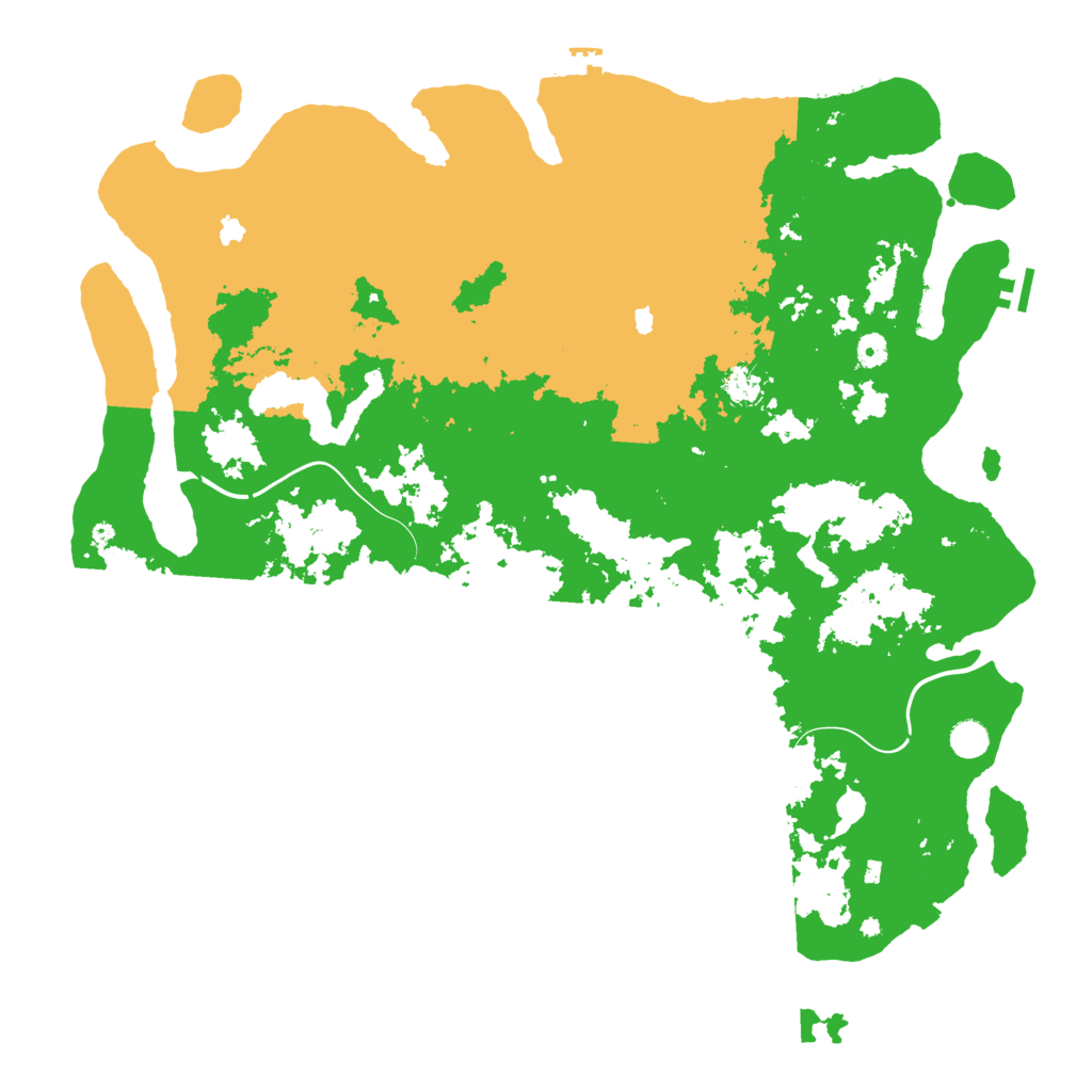Biome Rust Map: Procedural Map, Size: 5000, Seed: 1357986420