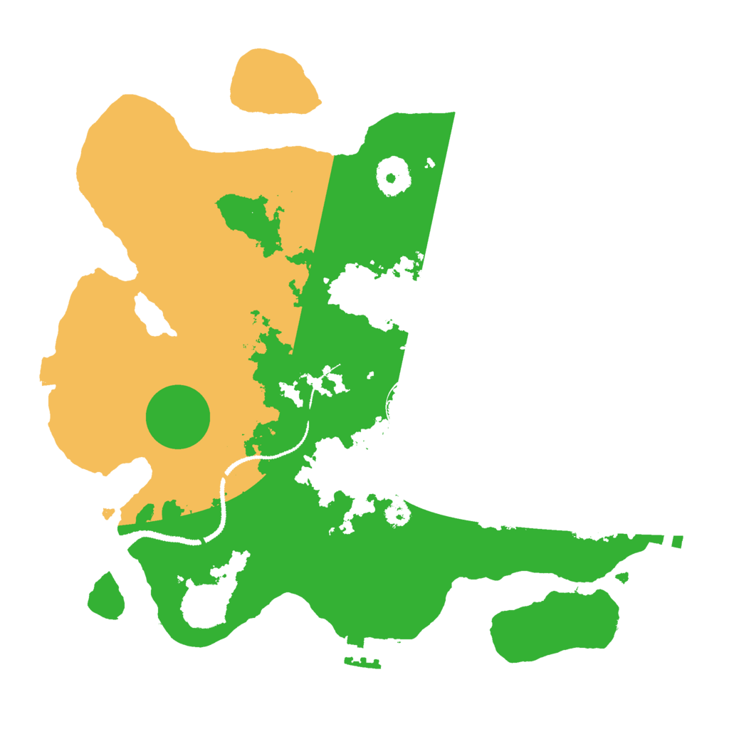 Biome Rust Map: Procedural Map, Size: 3000, Seed: 44522