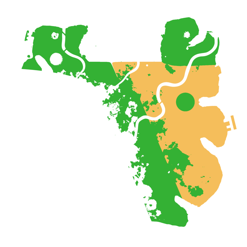 Biome Rust Map: Procedural Map, Size: 3500, Seed: 73486308