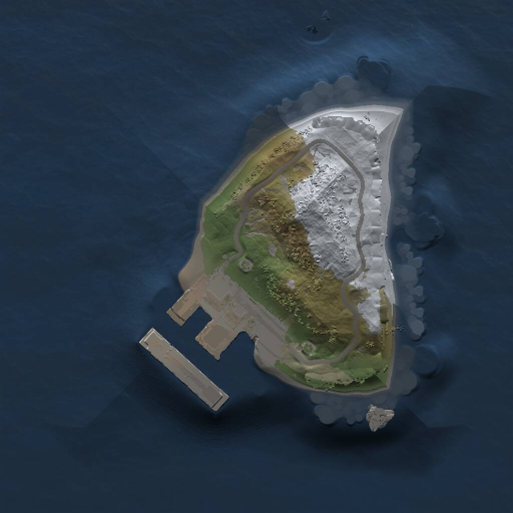 Rust Map: Procedural Map, Size: 1000, Seed: 23984676, 2 Monuments