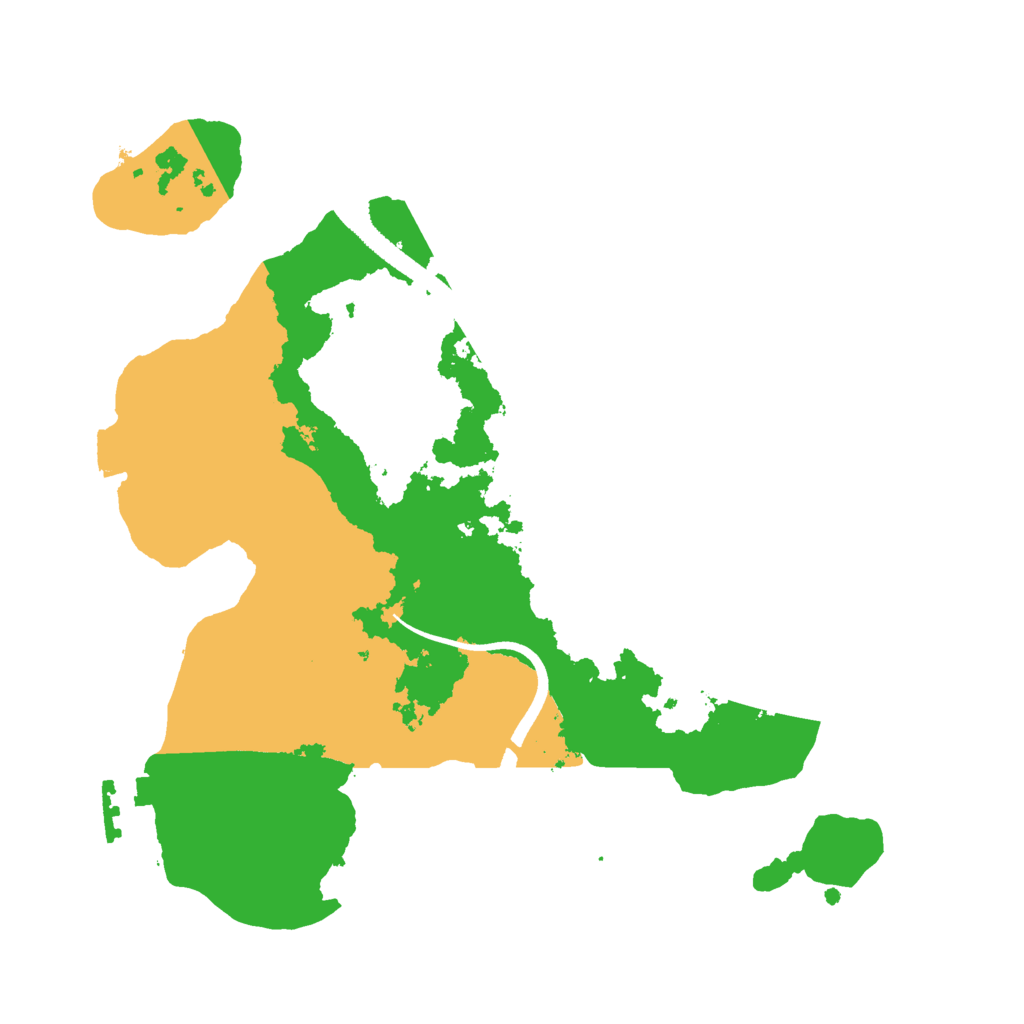 Biome Rust Map: Procedural Map, Size: 2500, Seed: 23984676