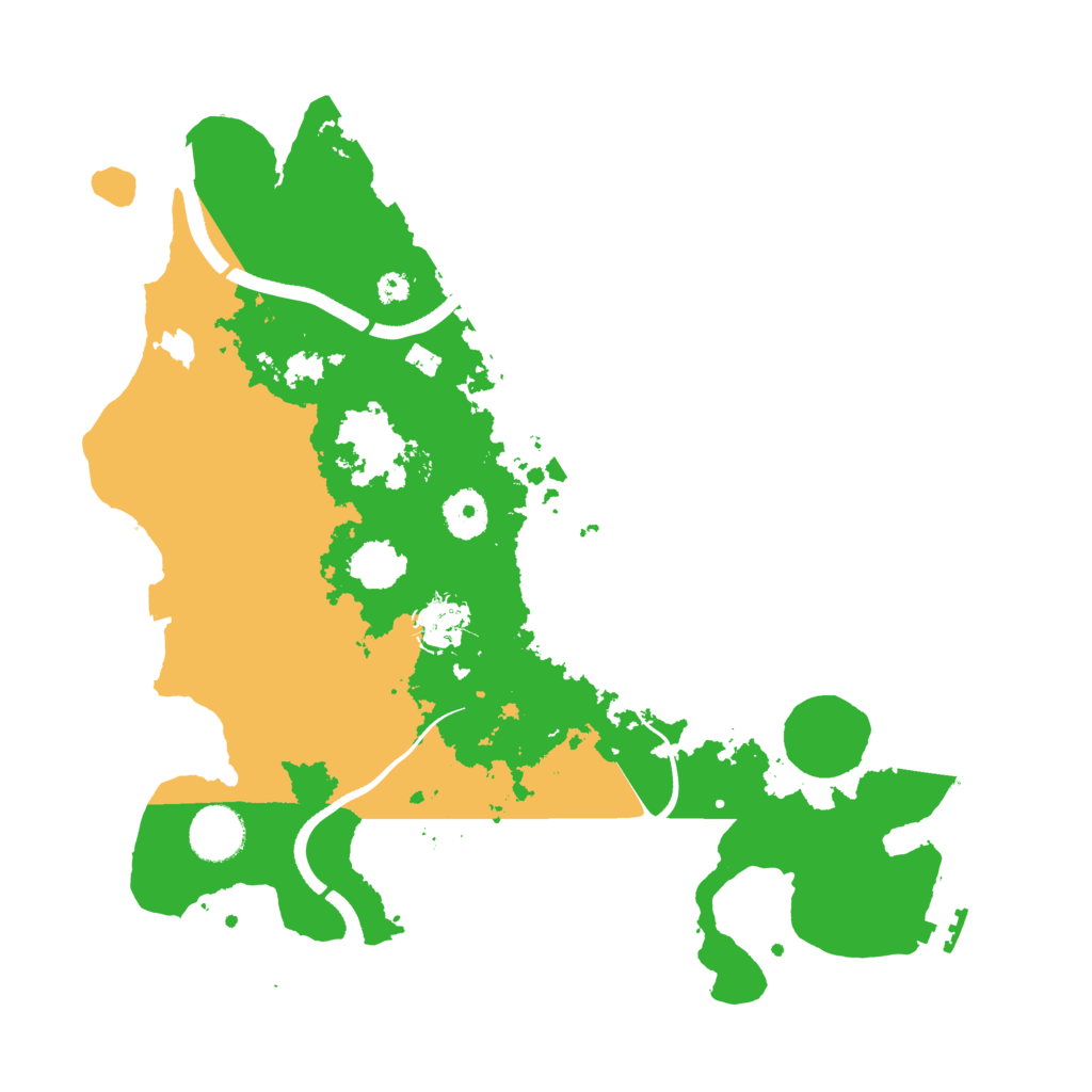 Biome Rust Map: Procedural Map, Size: 3500, Seed: 3617253