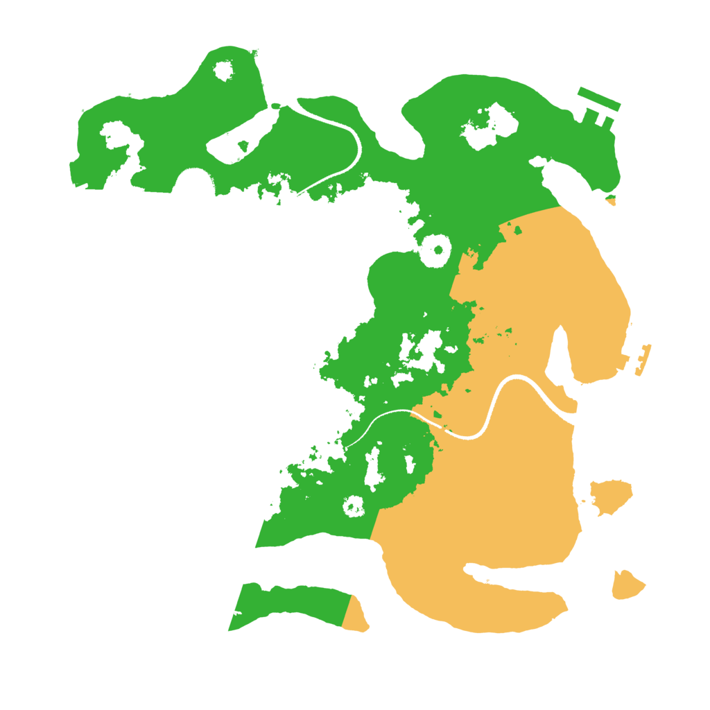 Biome Rust Map: Procedural Map, Size: 3250, Seed: 2004039213