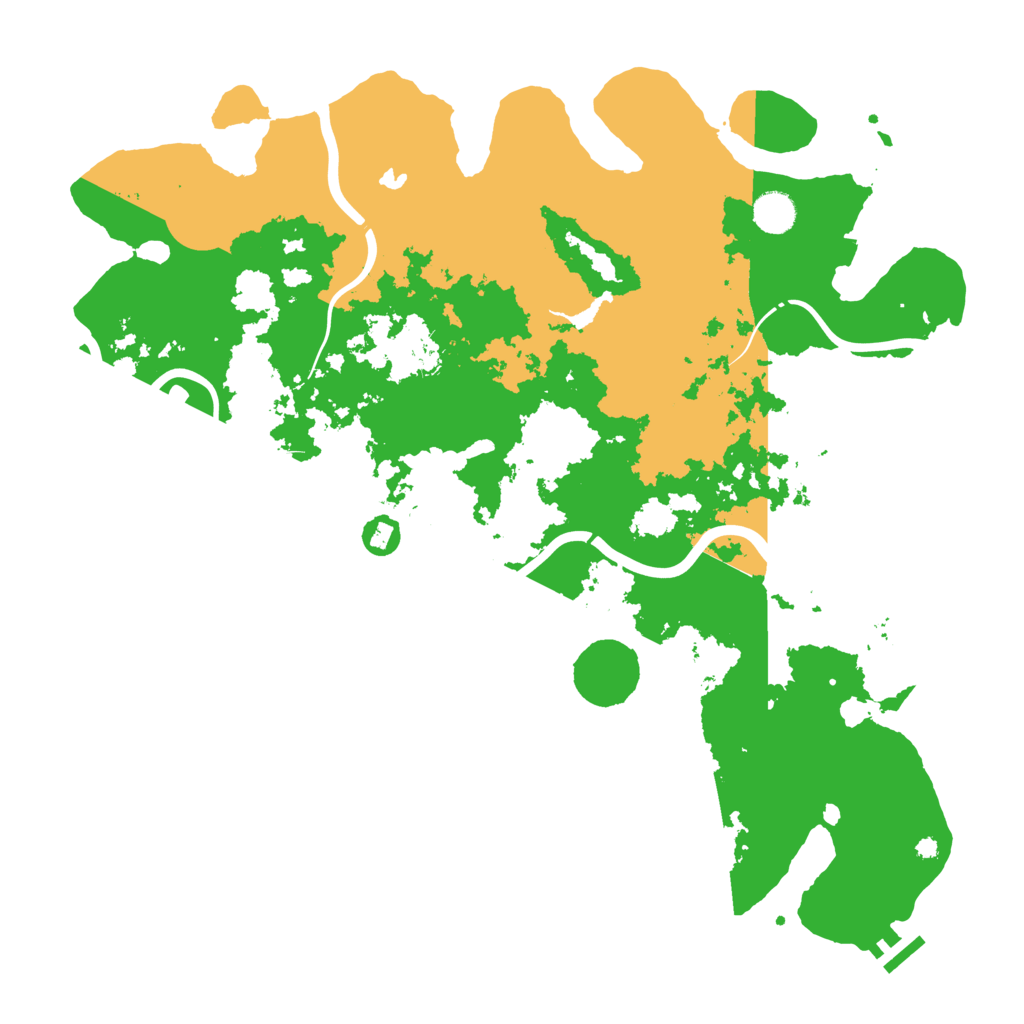 Biome Rust Map: Procedural Map, Size: 4300, Seed: 3