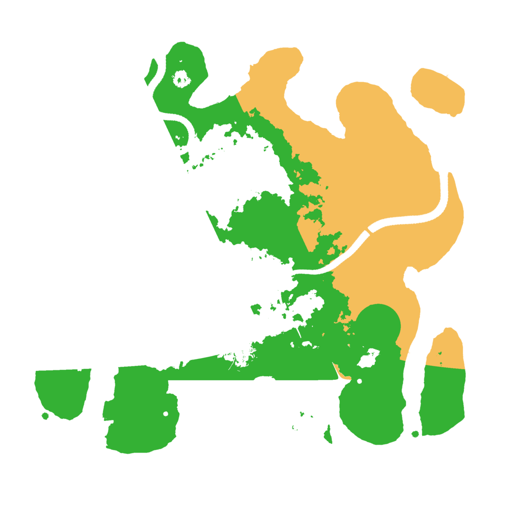 Biome Rust Map: Procedural Map, Size: 3000, Seed: 2781