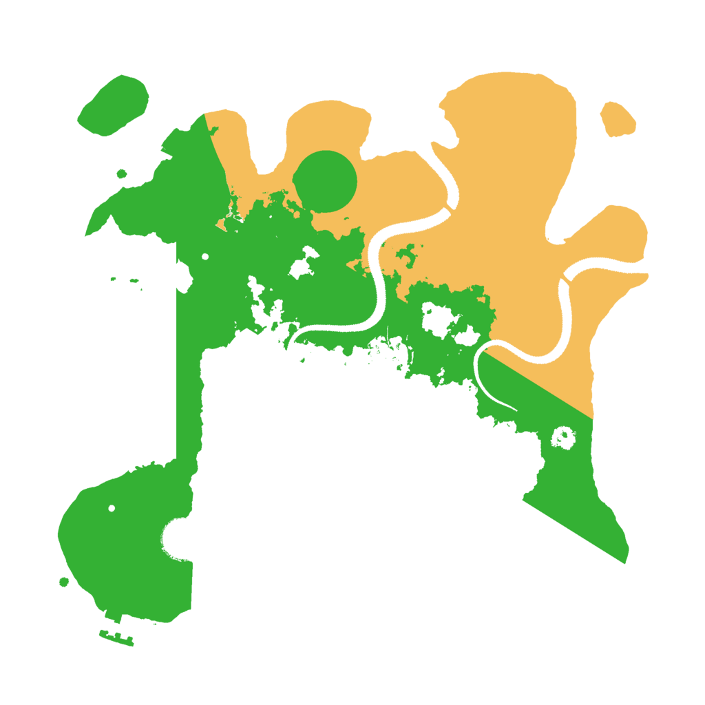 Biome Rust Map: Procedural Map, Size: 3000, Seed: 36368