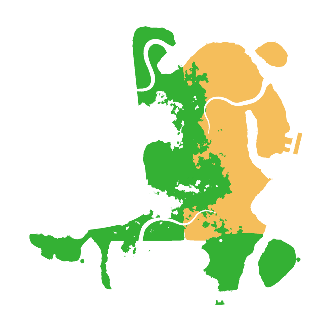 Biome Rust Map: Procedural Map, Size: 3000, Seed: 1681753192