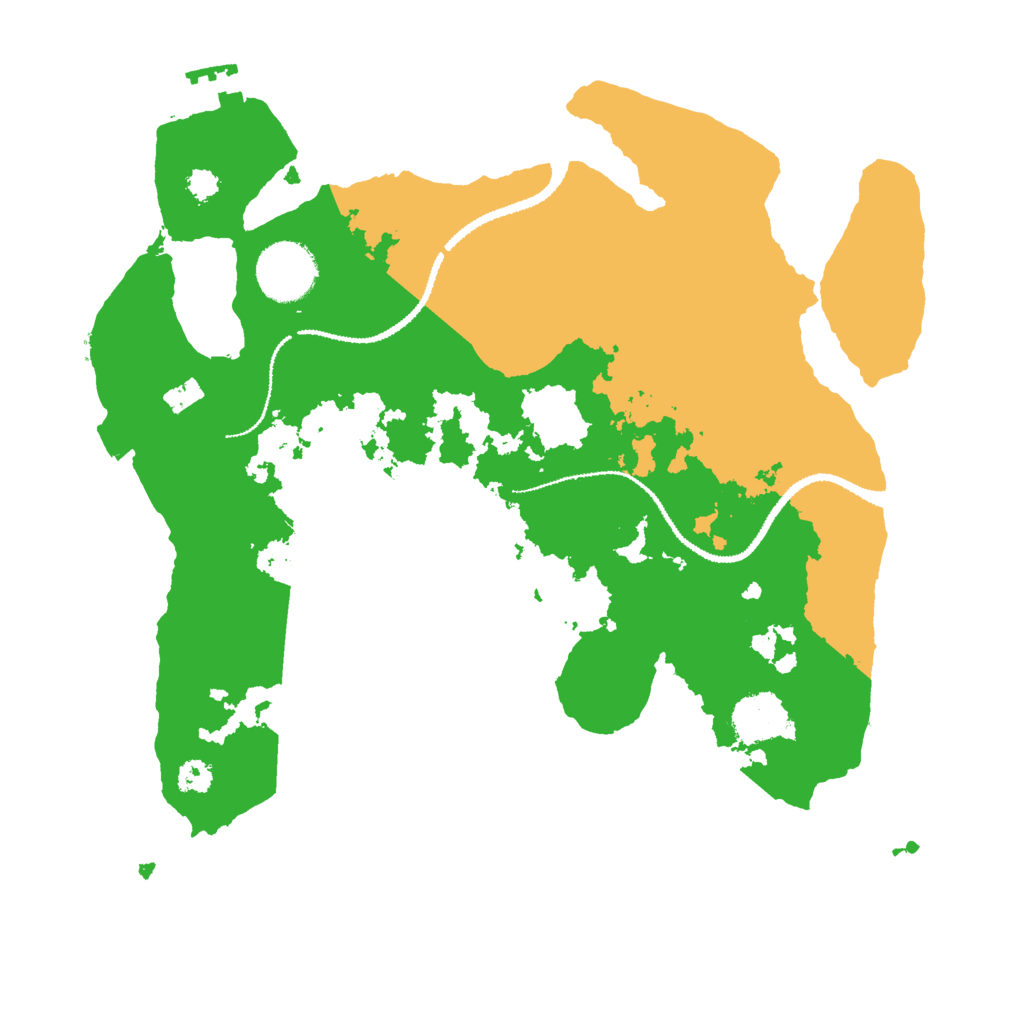 Biome Rust Map: Procedural Map, Size: 3000, Seed: 56580857