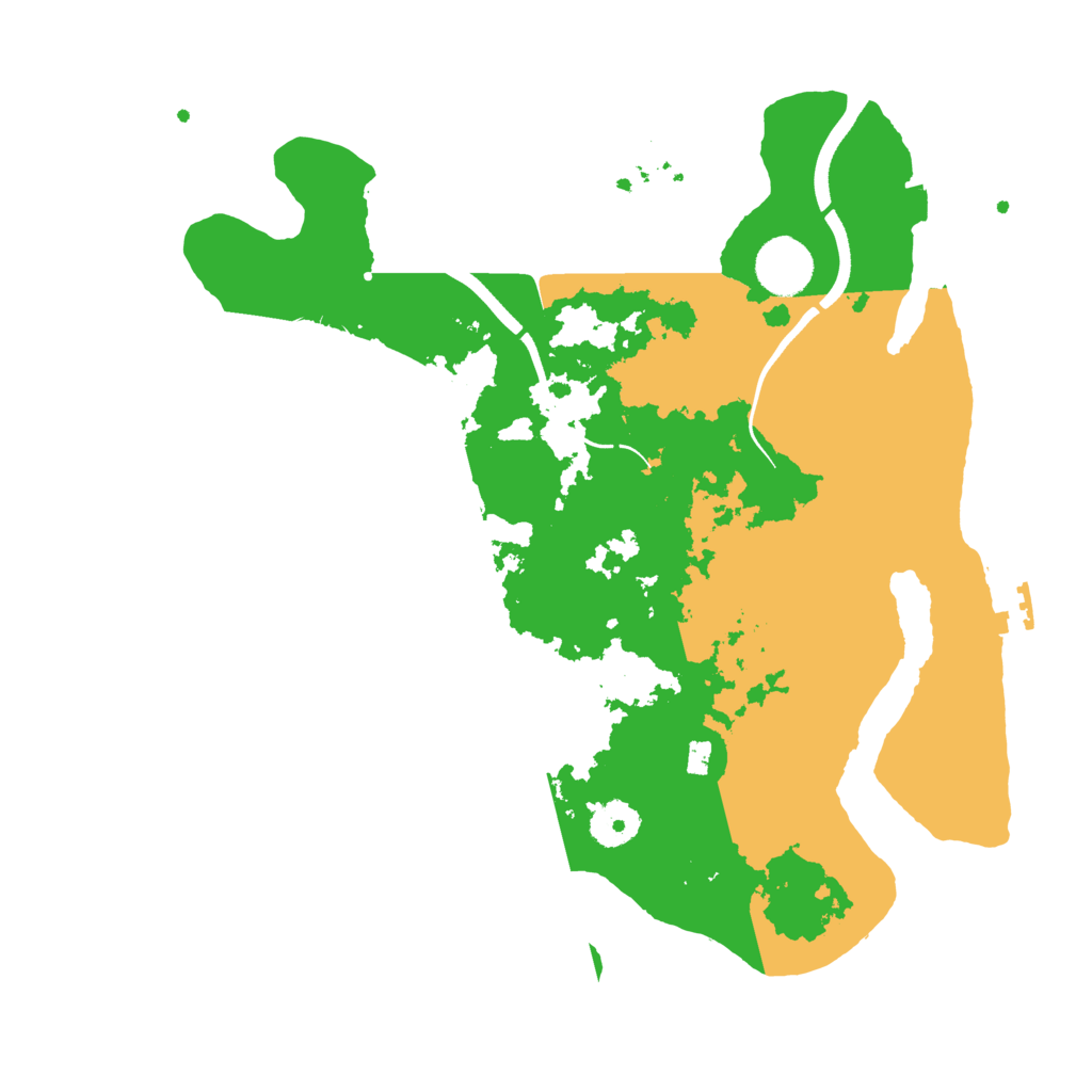 Biome Rust Map: Procedural Map, Size: 3500, Seed: 32067641