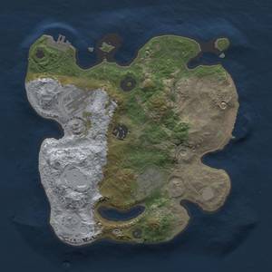 Thumbnail Rust Map: Procedural Map, Size: 2600, Seed: 135687, 11 Monuments