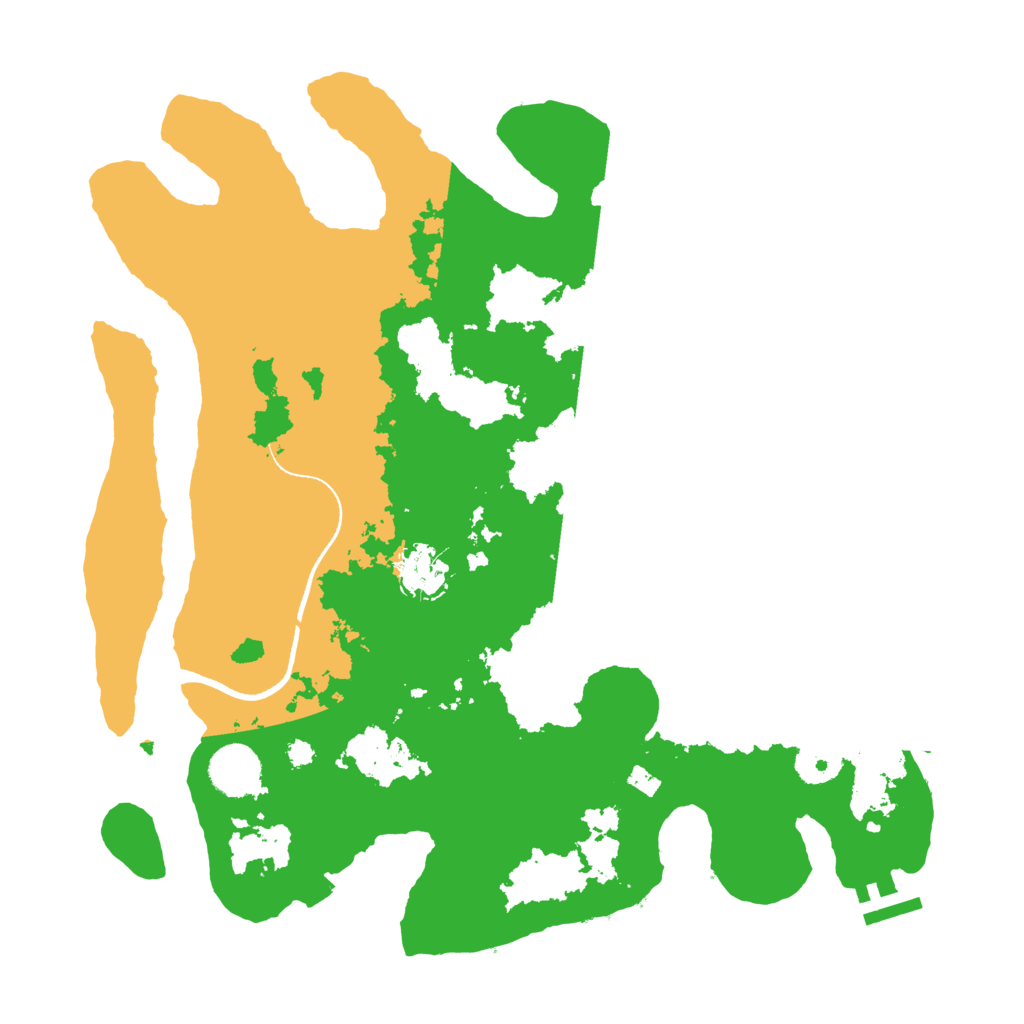 Biome Rust Map: Procedural Map, Size: 3500, Seed: 316289948