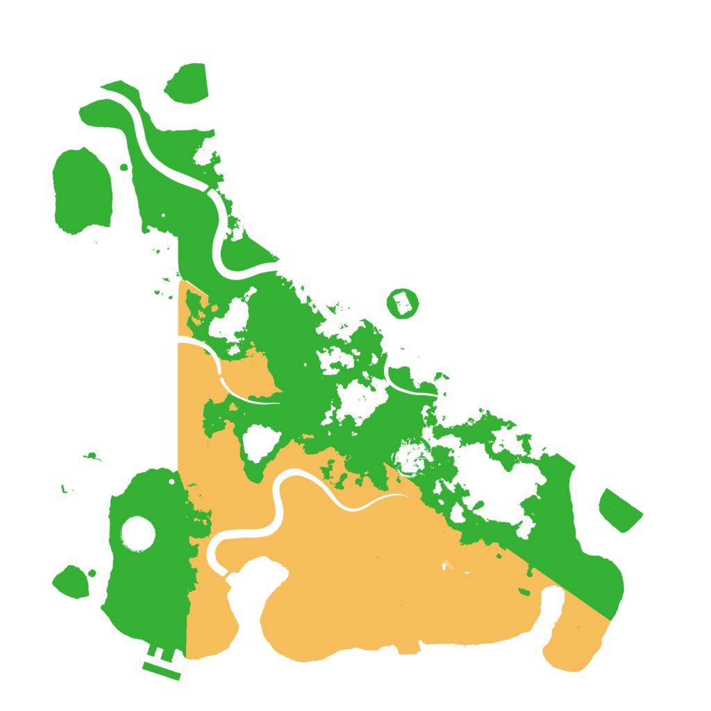 Biome Rust Map: Procedural Map, Size: 3700, Seed: 71892