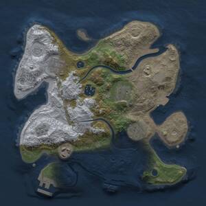 Thumbnail Rust Map: Procedural Map, Size: 2750, Seed: 1279277115, 12 Monuments