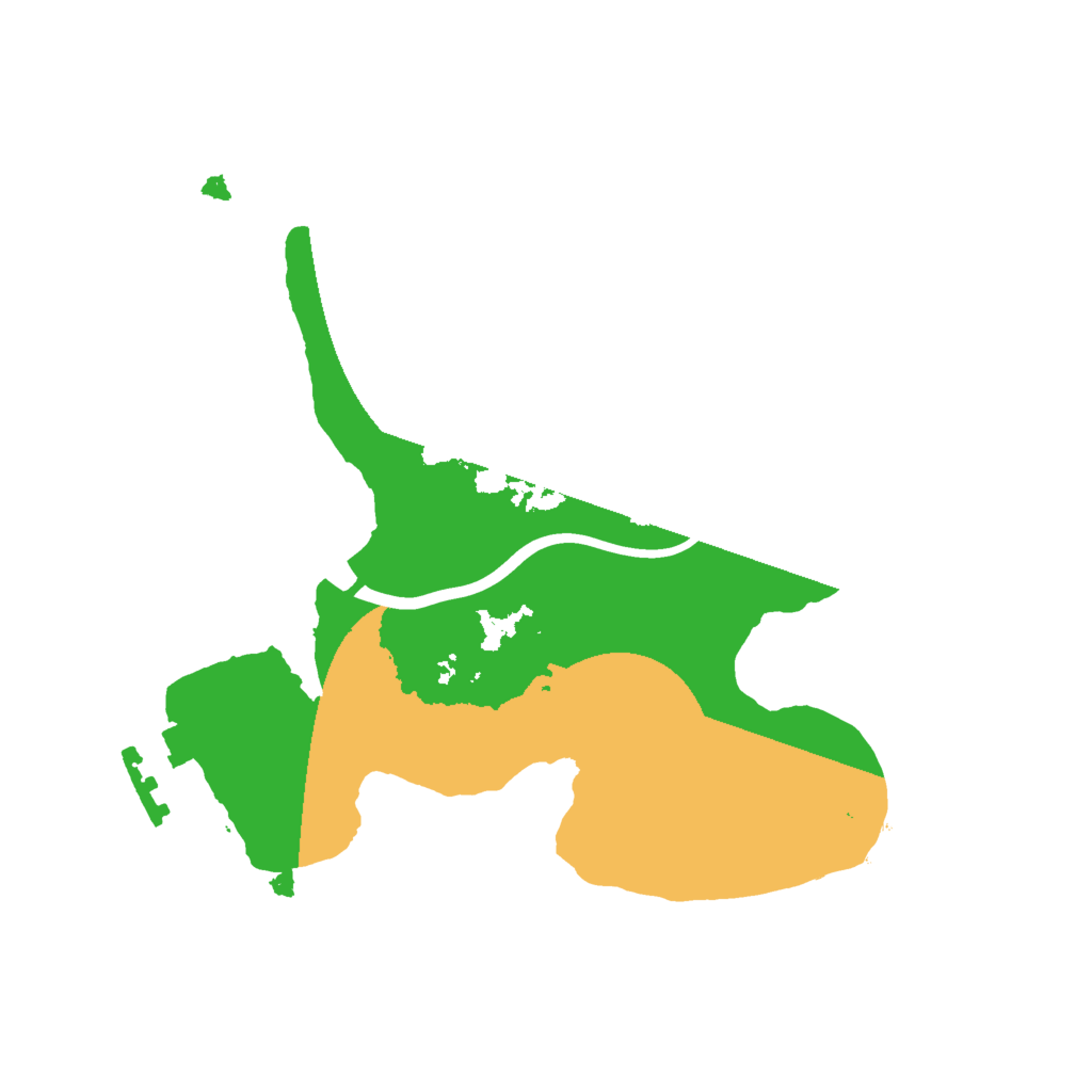 Biome Rust Map: Procedural Map, Size: 2000, Seed: 321543214