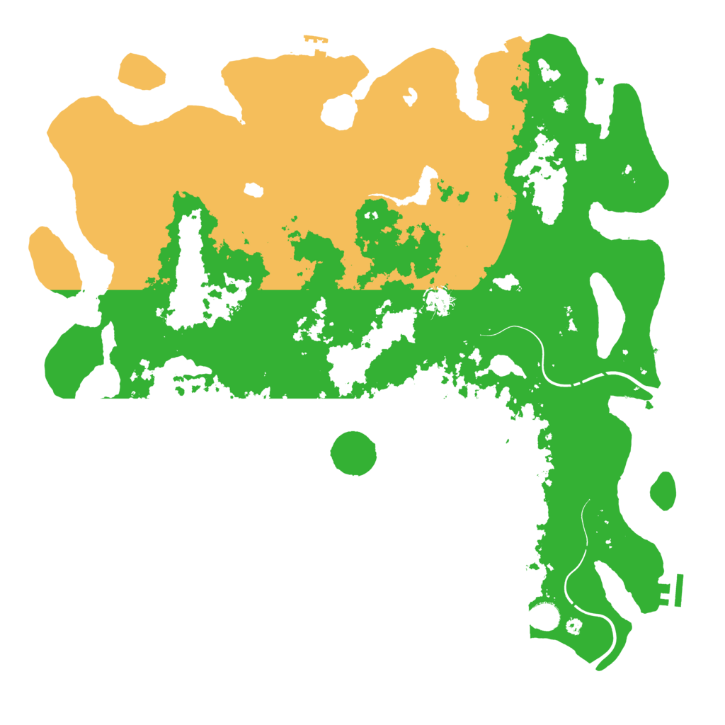 Biome Rust Map: Procedural Map, Size: 4500, Seed: 845889721