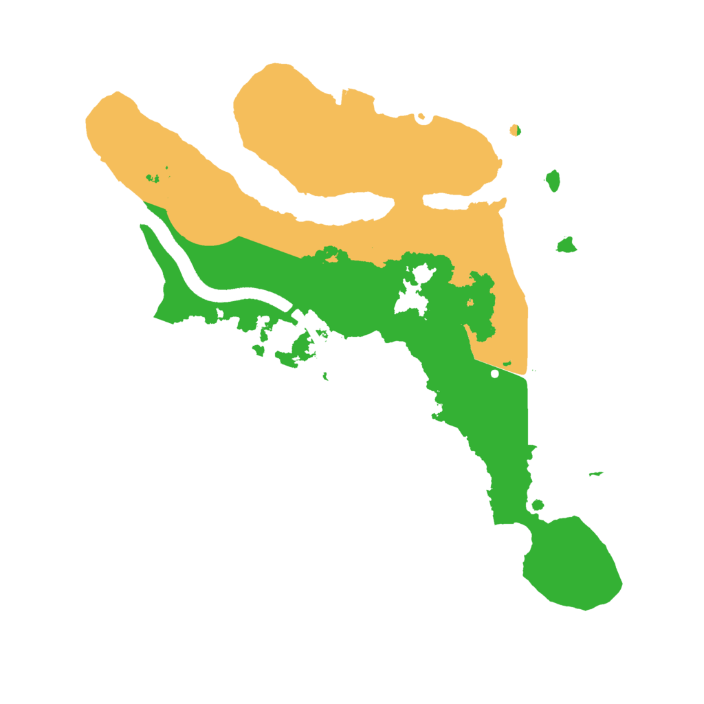 Biome Rust Map: Procedural Map, Size: 2500, Seed: 519054746