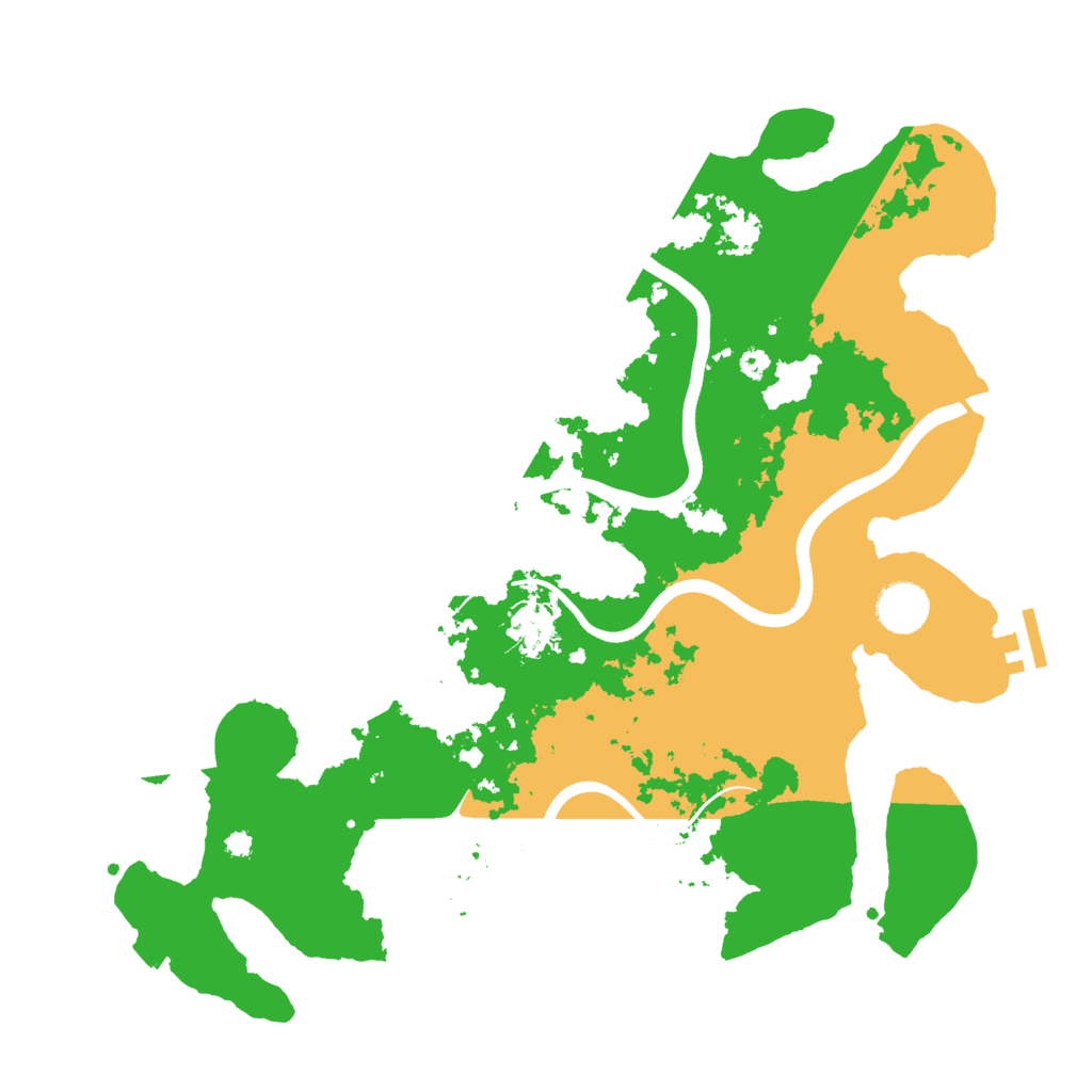Biome Rust Map: Procedural Map, Size: 3700, Seed: 1784881191