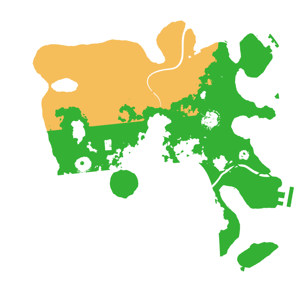 Biome Rust Map: Procedural Map, Size: 3000, Seed: 27523