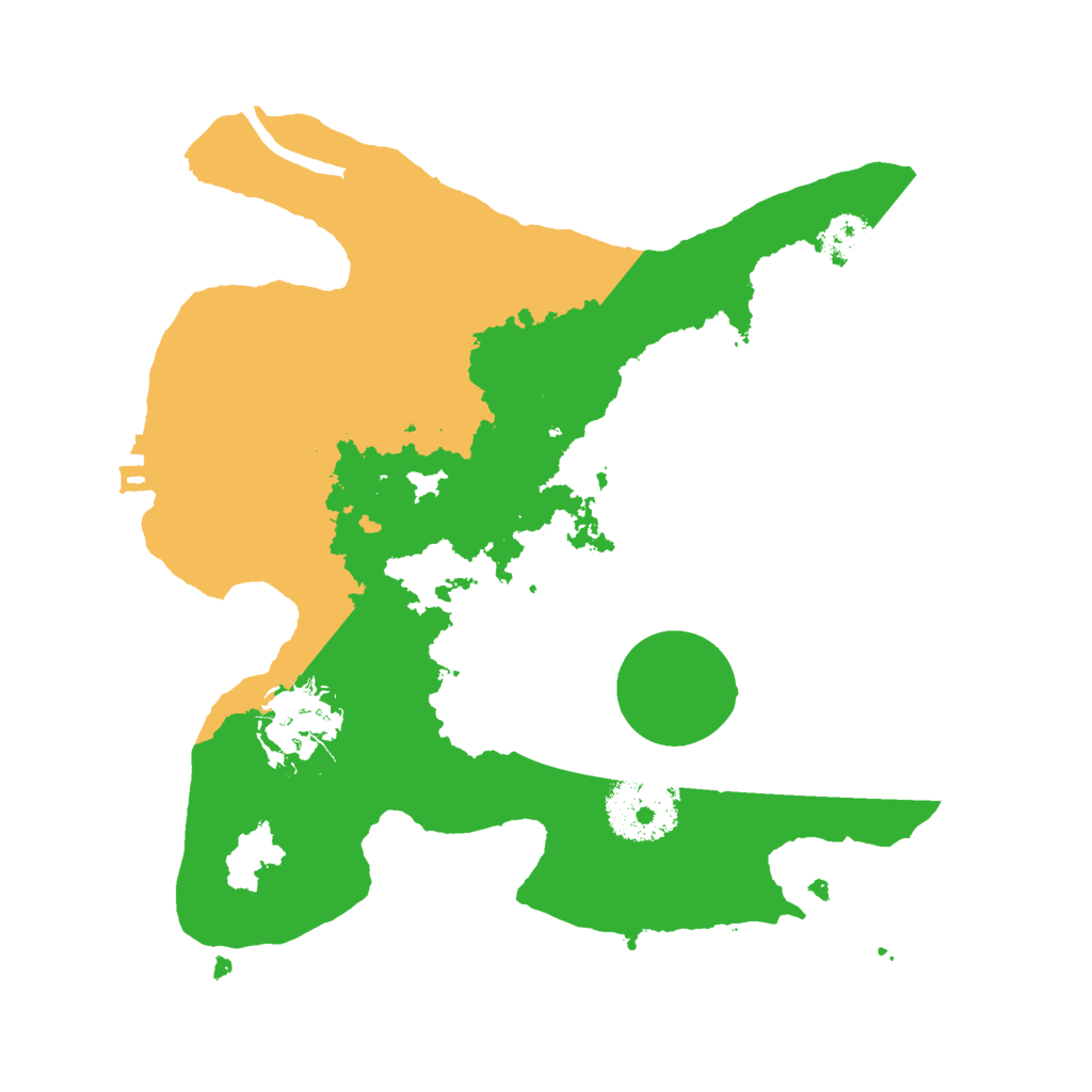Biome Rust Map: Procedural Map, Size: 2500, Seed: 1173792015
