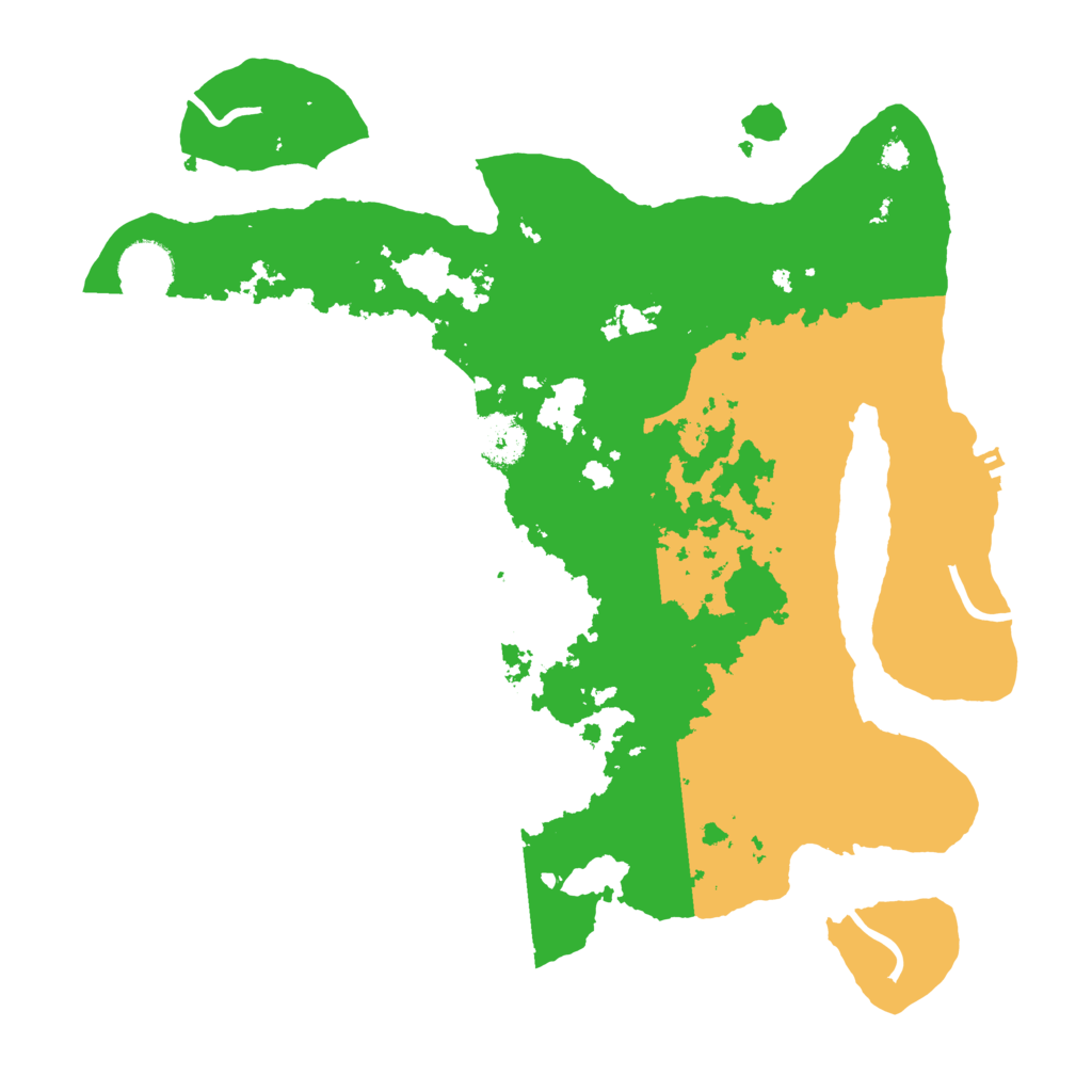 Biome Rust Map: Procedural Map, Size: 3500, Seed: 548399651