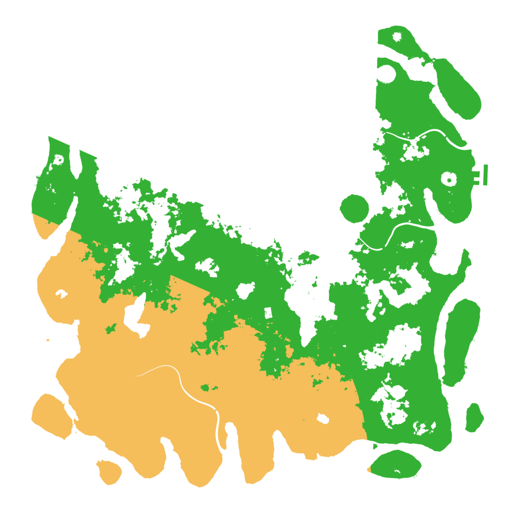 Biome Rust Map: Procedural Map, Size: 5000, Seed: 1887834205