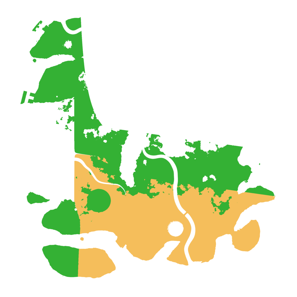 Biome Rust Map: Procedural Map, Size: 3400, Seed: 65980895