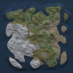 Thumbnail Rust Map: Procedural Map, Size: 3500, Seed: 903965723, 14 Monuments