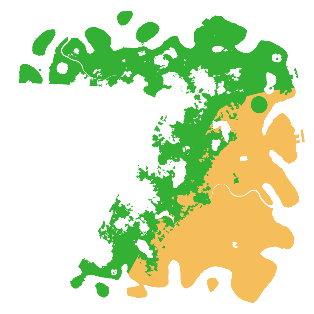 Biome Rust Map: Procedural Map, Size: 5000, Seed: 5187096