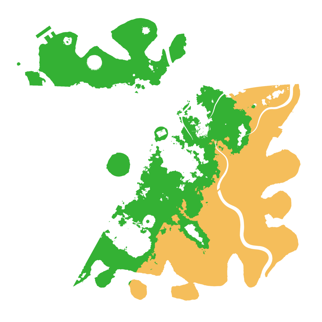 Biome Rust Map: Procedural Map, Size: 3800, Seed: 5187096
