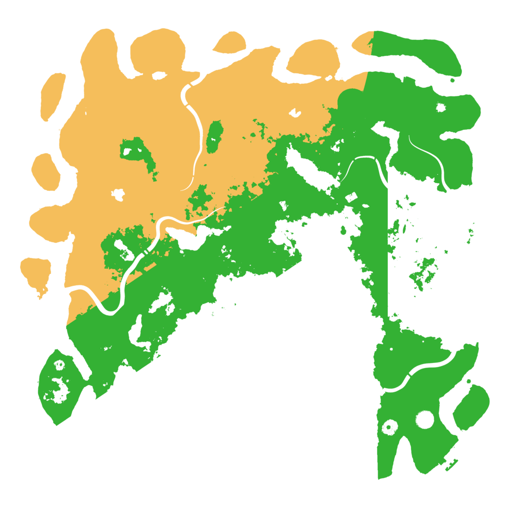 Biome Rust Map: Procedural Map, Size: 5000, Seed: 1181940422