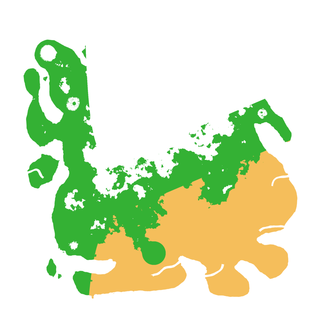 Biome Rust Map: Procedural Map, Size: 3600, Seed: 22706