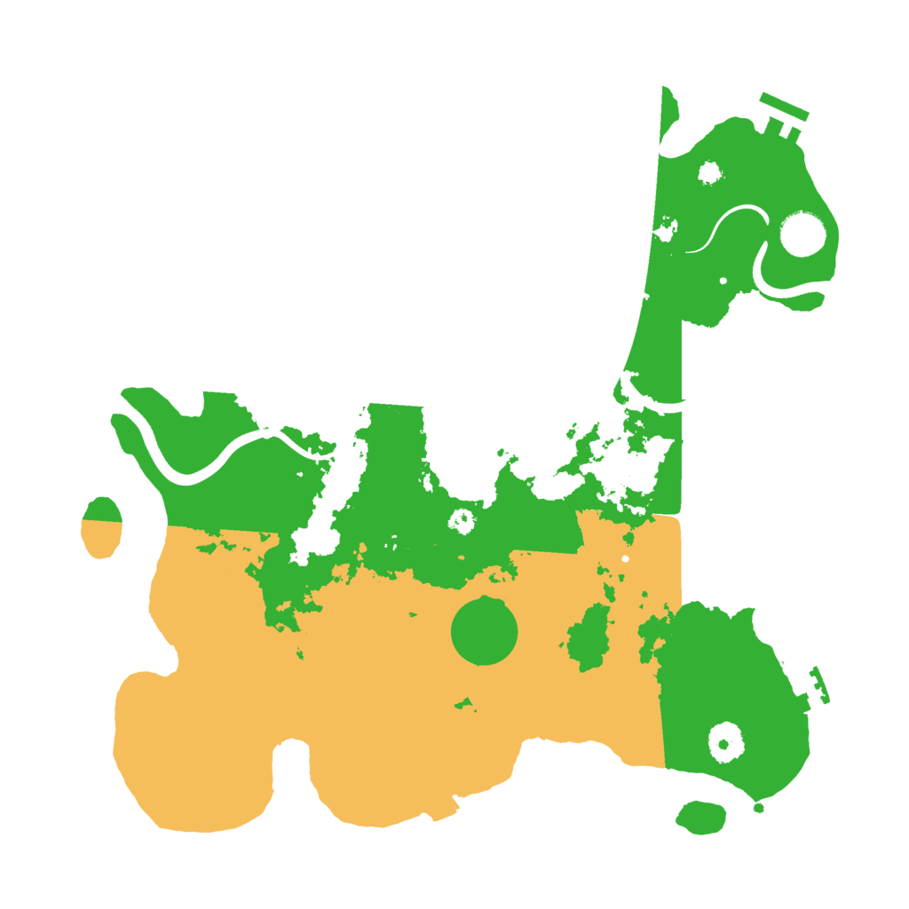 Biome Rust Map: Procedural Map, Size: 3600, Seed: 58040758