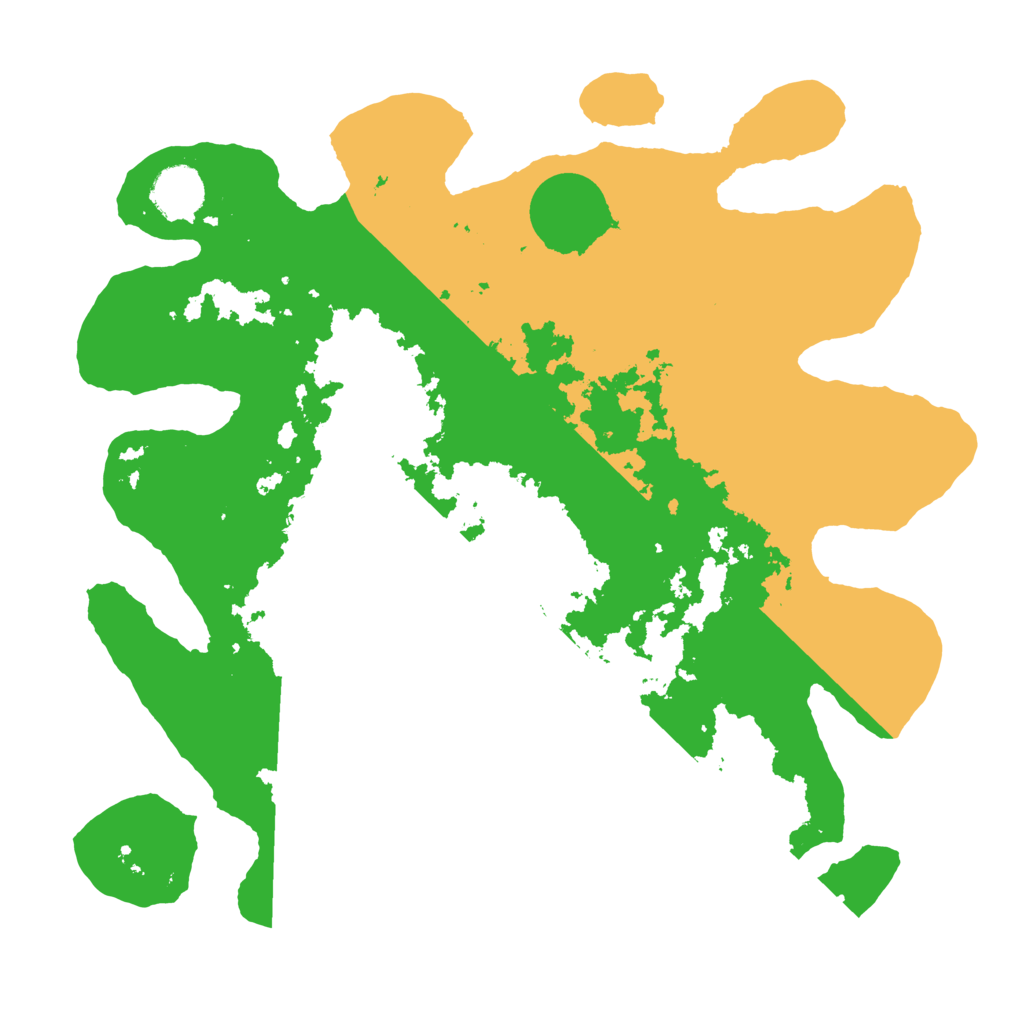 Biome Rust Map: Barren, Size: 3500, Seed: 473540075