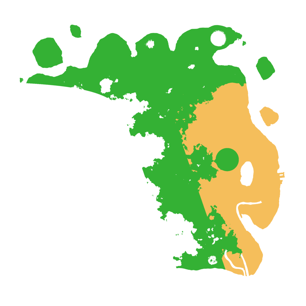Biome Rust Map: Procedural Map, Size: 3500, Seed: 1344430