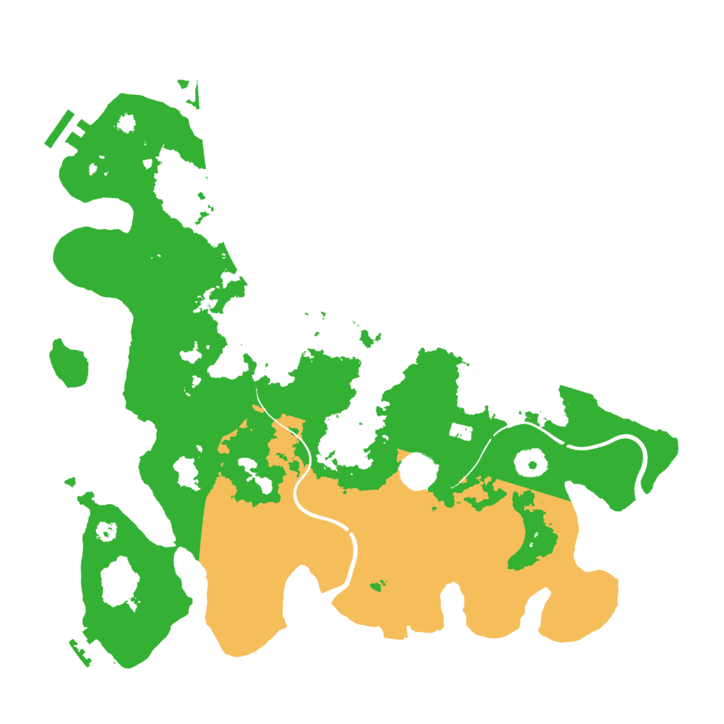 Biome Rust Map: Procedural Map, Size: 3500, Seed: 1070920052