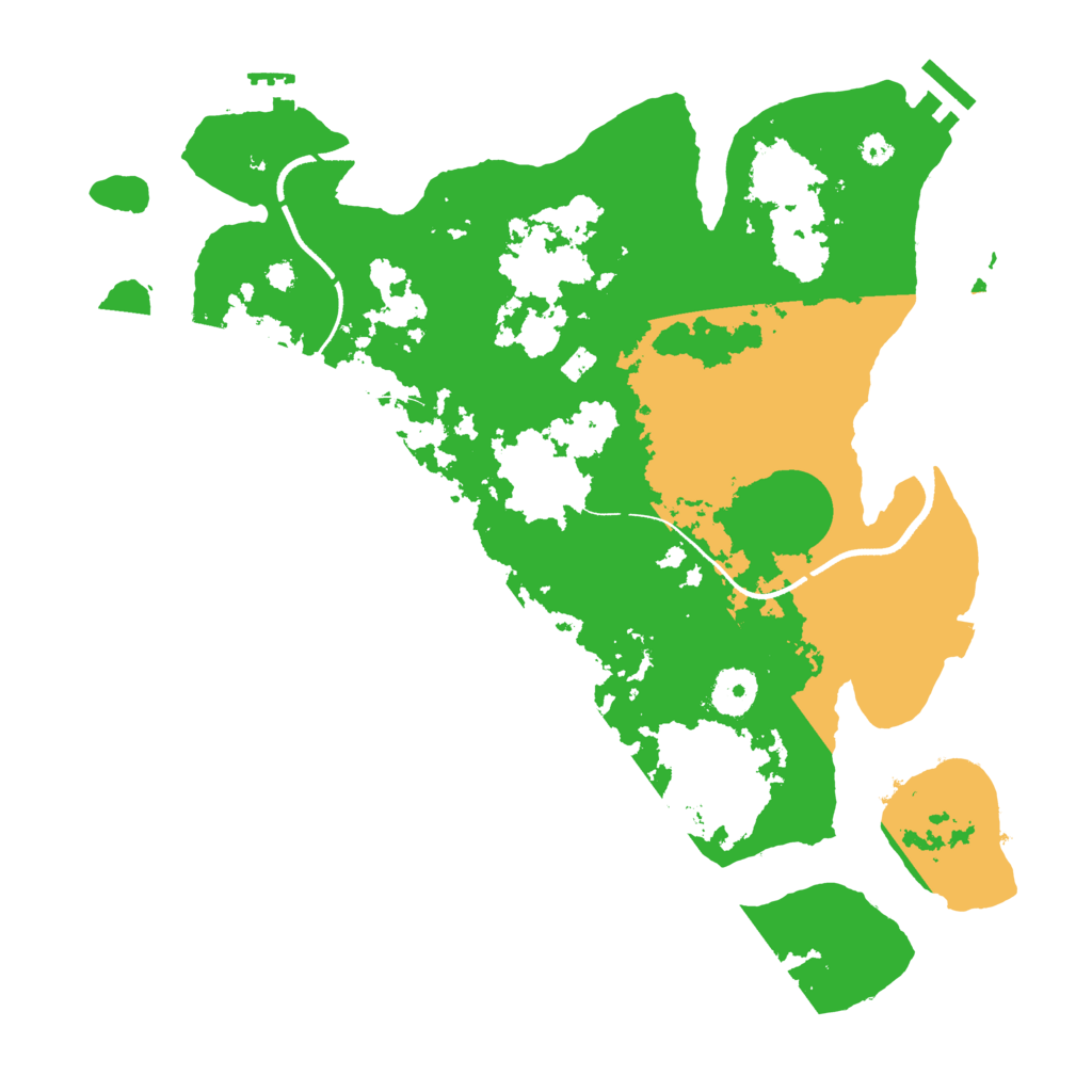 Biome Rust Map: Procedural Map, Size: 3500, Seed: 1225508374