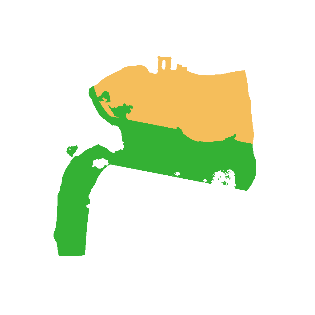 Biome Rust Map: Procedural Map, Size: 1400, Seed: 47