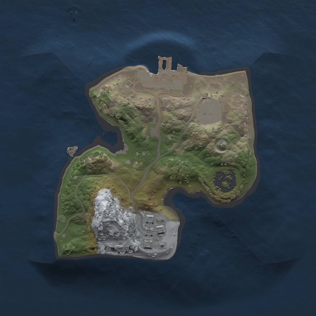 Rust Map: Procedural Map, Size: 1400, Seed: 47, 5 Monuments