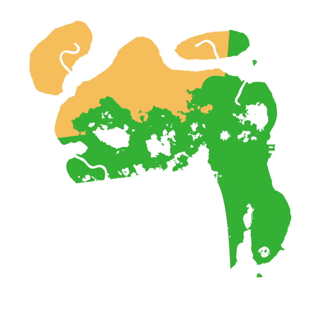 Biome Rust Map: Procedural Map, Size: 3000, Seed: 30392