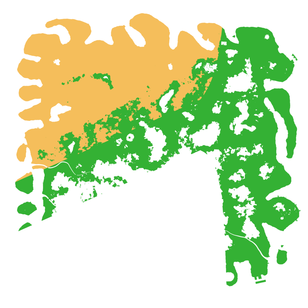 Biome Rust Map: Procedural Map, Size: 6000, Seed: 35791