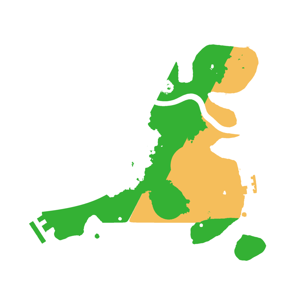 Biome Rust Map: Procedural Map, Size: 2500, Seed: 82615