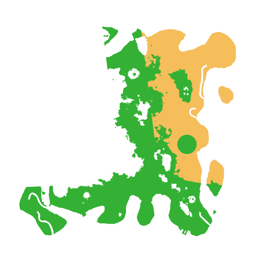 Biome Rust Map: Procedural Map, Size: 3500, Seed: 1191985247